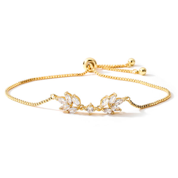 Special-interest Design Personalized Creative Zipper Open Adjustable Zircon Bracelet - Image 5