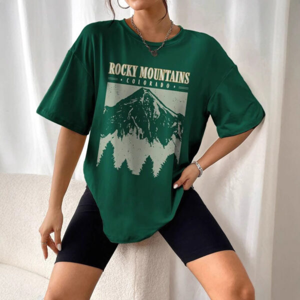 Women's Summer Loose Casual Mountain & Letter Print - Image 7