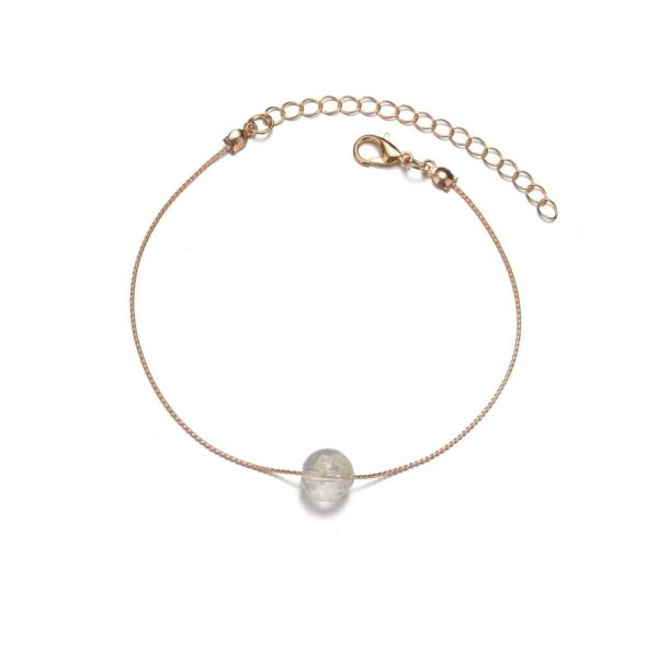 Personalized Women's Anklet Acrylic Luminous Beads - Image 4