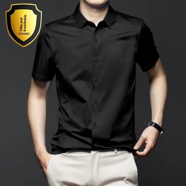Non-ironing Short-sleeved Shirt Men's Anti-wrinkle Business - Image 3