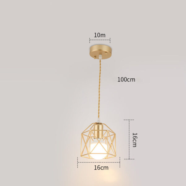 Wrought Iron Small Lamps And Lanterns Simple Post-modern Personality And Creativity - Image 2