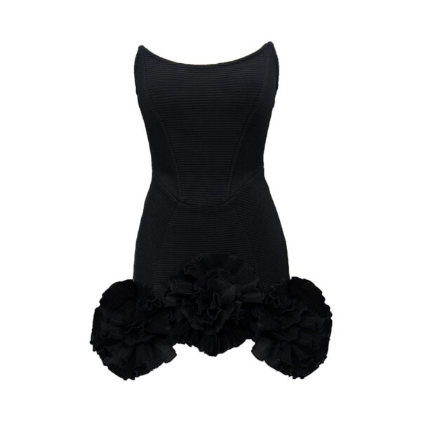 Flowers Bandage One-piece Dress Birthday Party Short - Image 6