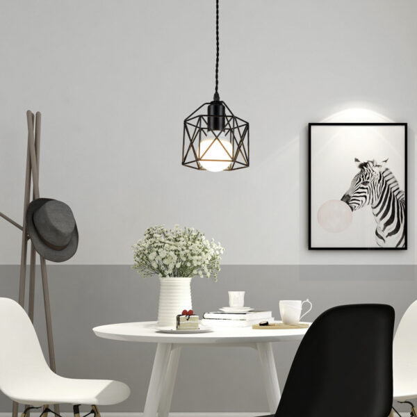 Wrought Iron Small Lamps And Lanterns Simple Post-modern Personality And Creativity - Image 4