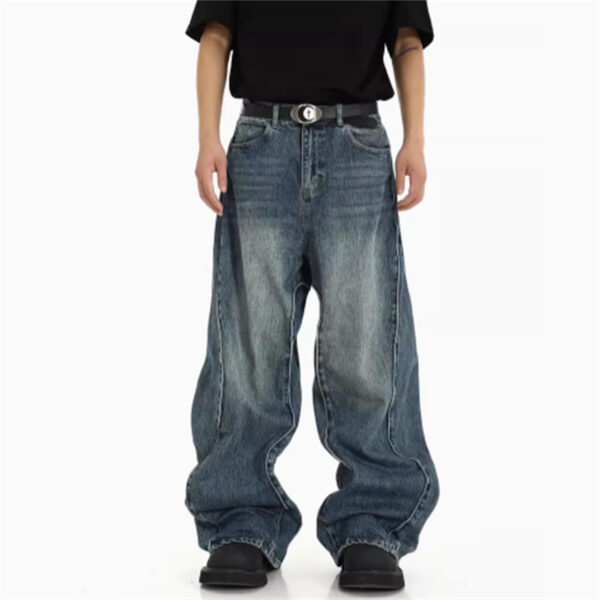 American High Street Heavyweight Irregular  Jeans - Image 5