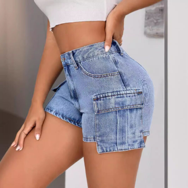 Women's Comfortable Fashion Slim Fit Denim Shorts - Image 2