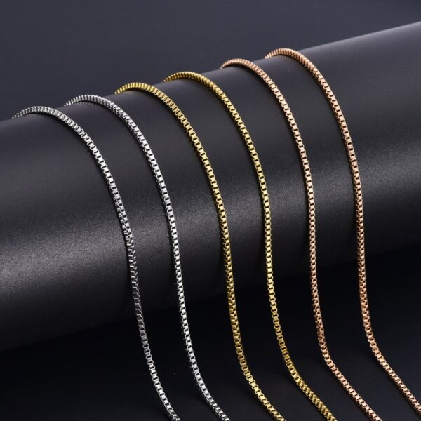 Gold-plated Non-fading Titanium Steel Personality Ins Style Box Chain