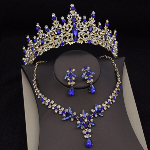 Royal Queen Bridal Jewelry Sets For Women Luxury Tiaras Crow - Image 7