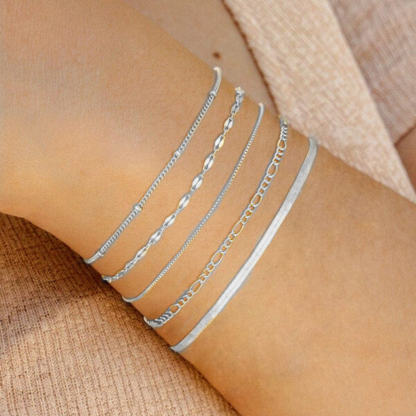 Fashion Multi-layer Metal Blade Chain Suit - Image 3