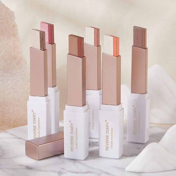 Lazy Eyeshadow Stick Stereo Gradient Shimmer Double Color Eye Shadow Pen Waterproof Easy To Wear Eyeshadow - Image 9