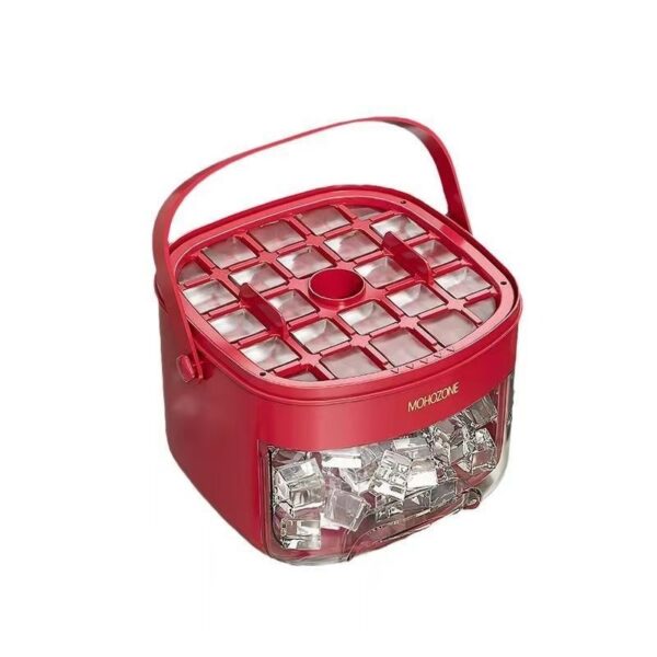 Press-type Convenient Outdoor Portable Ice Tray Large Capacity Ice Bucket 48 Extra-Large Ice Maker Food Grade Plastic Storage Tray Essential Kitchen Gadget - Image 3