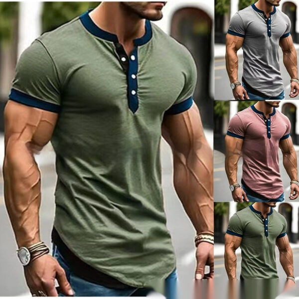 Men's T-shirt Sports Casual Simple - Image 2