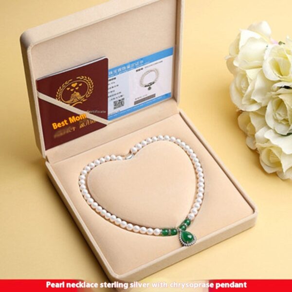 925 Silver Shell Pearl Necklace - Image 3