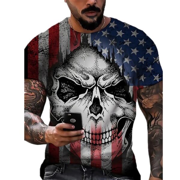 3D Printing Men's Breathable Crew Neck Short Sleeves - Image 2