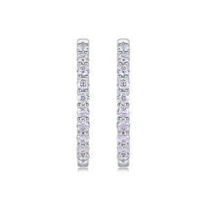 Merman Luxury Fashion Diamond Earrings Stud Set With Mosan Diamond Silver Ornaments