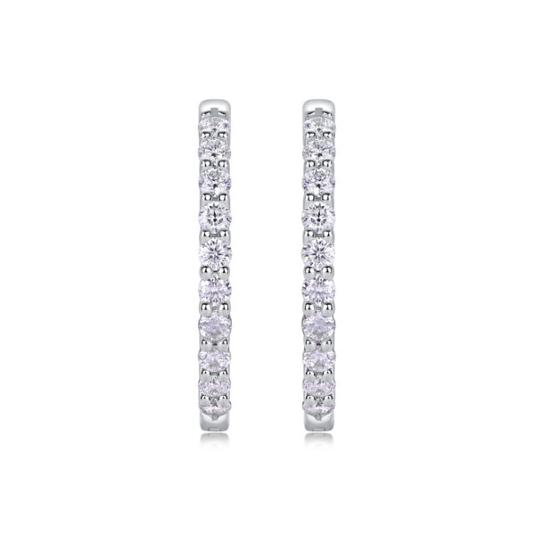 Merman Luxury Fashion Diamond Earrings Stud Set With Mosan Diamond Silver Ornaments
