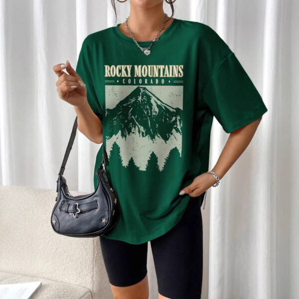 Women's Summer Loose Casual Mountain & Letter Print - Image 2