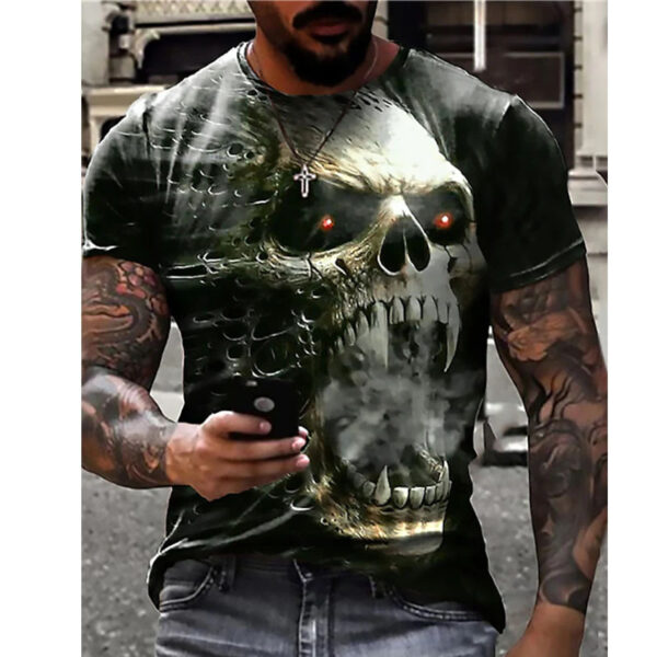 Men's 3D Printed Oversized Short Sleeve T-Shirt - Image 2
