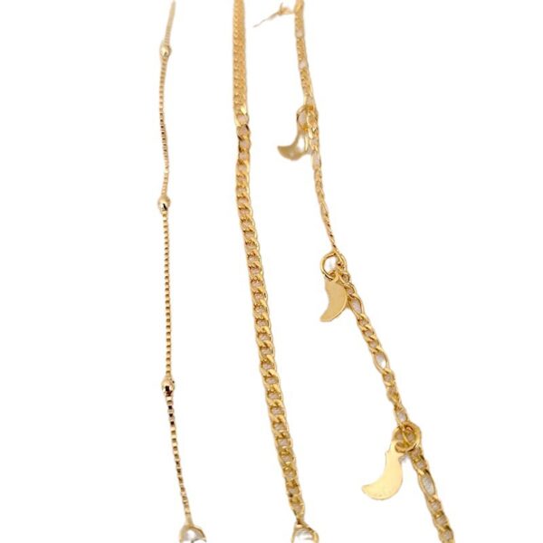 European And American Stylish Women's Simple Personality Multi-layer Anklet Suit - Image 6