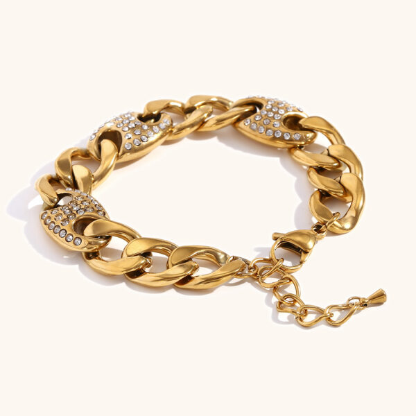 Special-interest Design Personalized Bracelet Stainless Steel 18K Gold Plating - Image 2