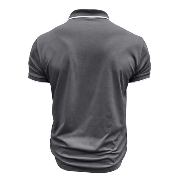 European And American Style Men's Clothing Short Sleeve Lapel Jacquard - Image 10