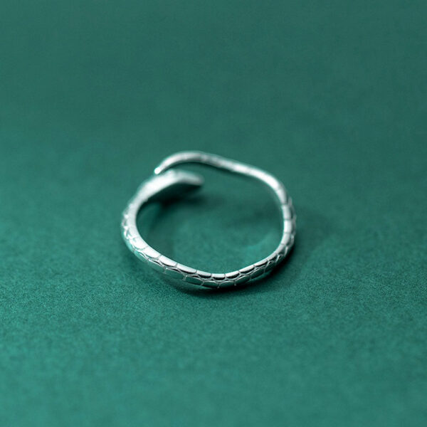 S925 Sterling Silver Ring Female Animal Index Finger Snake - Image 4
