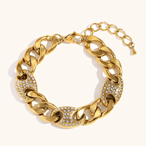 Special-interest Design Personalized Bracelet Stainless Steel 18K Gold Plating - Image 3