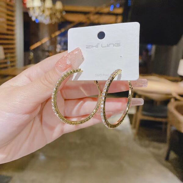 Simple Hoop Earrings Women - Image 2
