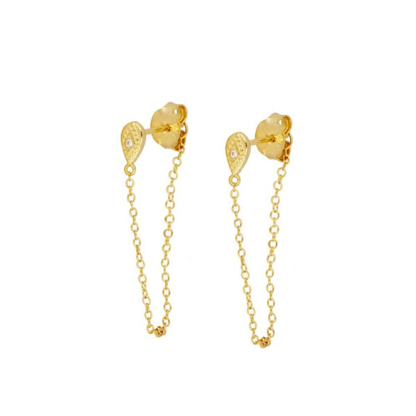 European And American Zircon Ear Clip Eardrops Hours Ear Ring - Image 6