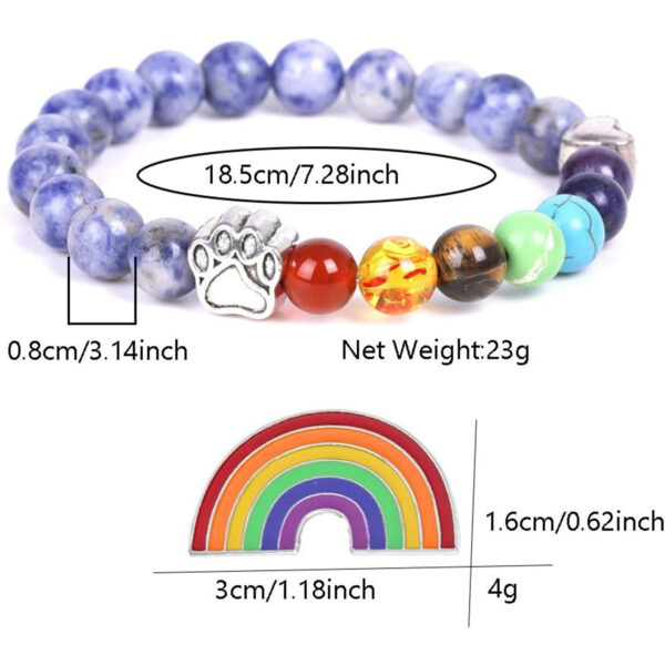 Dog Paw Prints Bracelet Cute Pet - Image 4