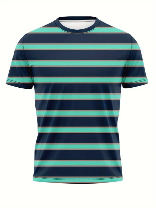 Men's Carnival Fashion Striped T-shirt - Image 8