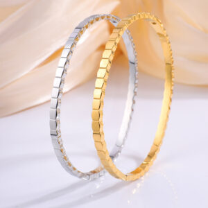 Irregular Honeycomb Fashion Minimalist Titanium Steel Bracelet