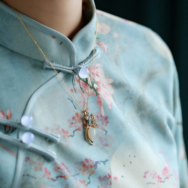 Hetian Jade Sweater Necklace Pendant For Women - Image 5
