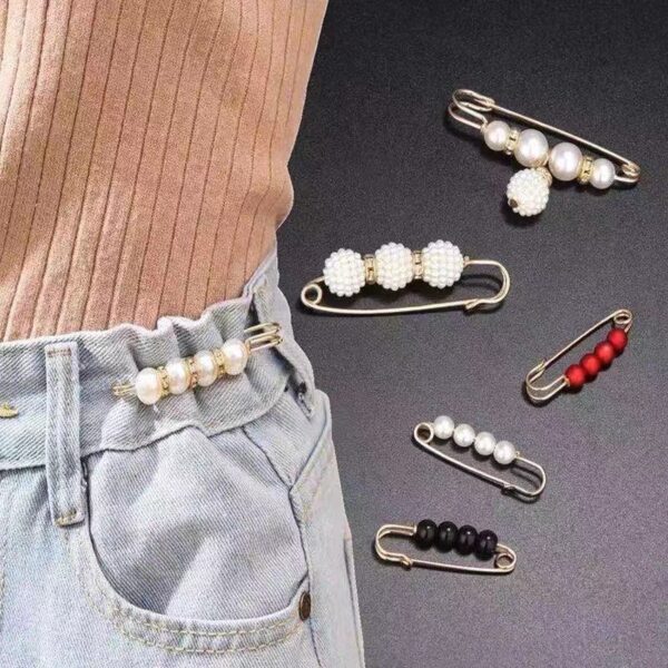 Fixed Waist Women's Pants Brooch Accessory - Image 3