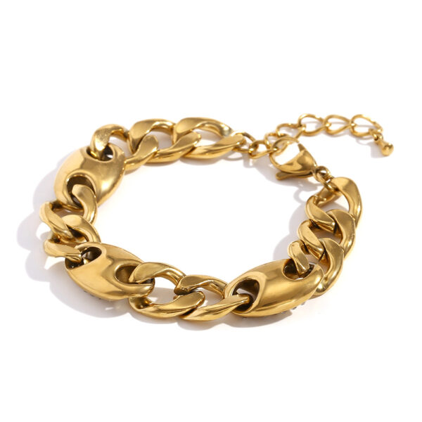 Special-interest Design Personalized Bracelet Stainless Steel 18K Gold Plating - Image 5