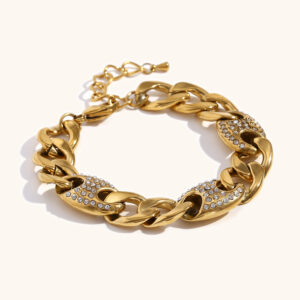 Special-interest Design Personalized Bracelet Stainless Steel 18K Gold Plating