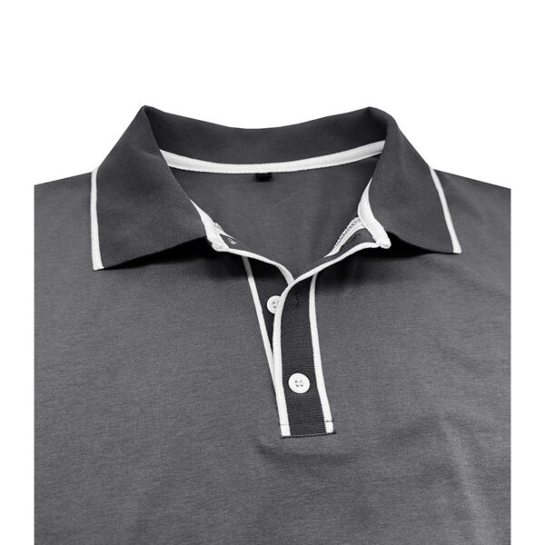 European And American Style Men's Clothing Short Sleeve Lapel Jacquard - Image 5
