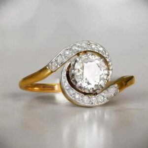 European And American Fashion Copper Plating 18K Real Gold Ring