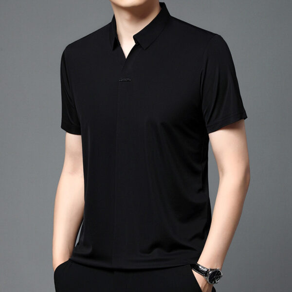 Breathable Business T-shirt Men's Short Sleeve - Image 5
