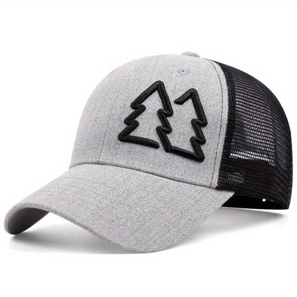 Embroidered Double Tree Hat Four Seasons All-matching Sun Hat Peaked Cap - Image 3