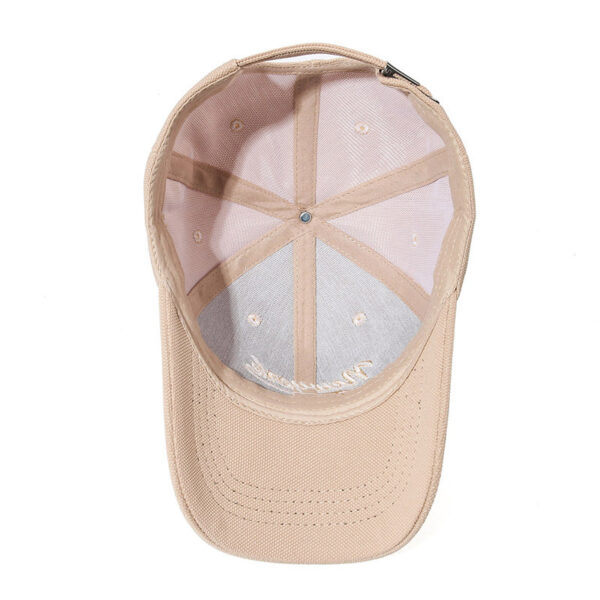 Hard Crown Baseball Cap Men's And Women's Embroidered Letters - Image 4