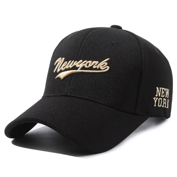 Hard Crown Baseball Cap Men's And Women's Embroidered Letters - Image 3