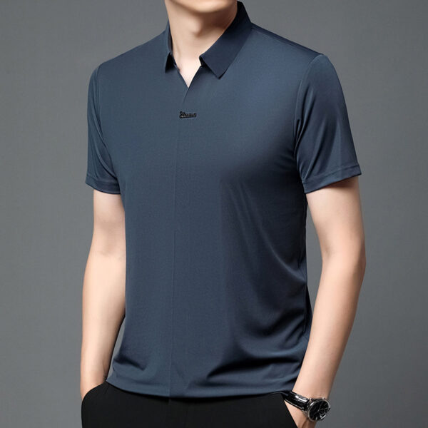 Breathable Business T-shirt Men's Short Sleeve - Image 7