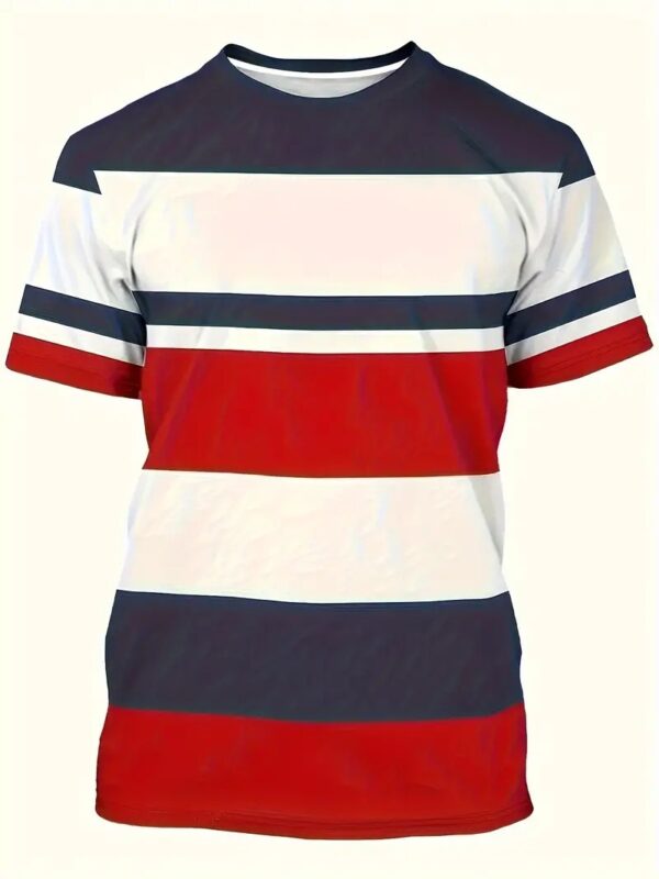 Men's Carnival Fashion Striped T-shirt - Image 10