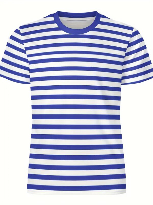 Men's Carnival Fashion Striped T-shirt - Image 4