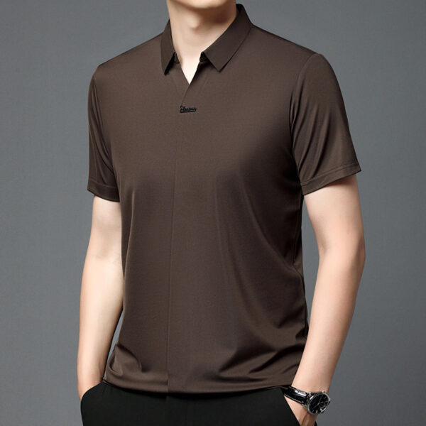 Breathable Business T-shirt Men's Short Sleeve - Image 2