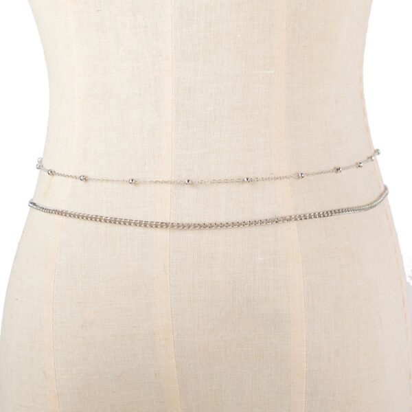 Women's Fashion Round Beads Chain Double-layer Waist Chain - Image 7