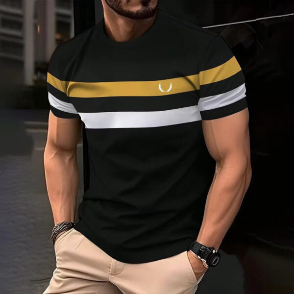 Loose Mesh Breathable Short Sleeve Round Neck T-shirt Simple Men - Image 6