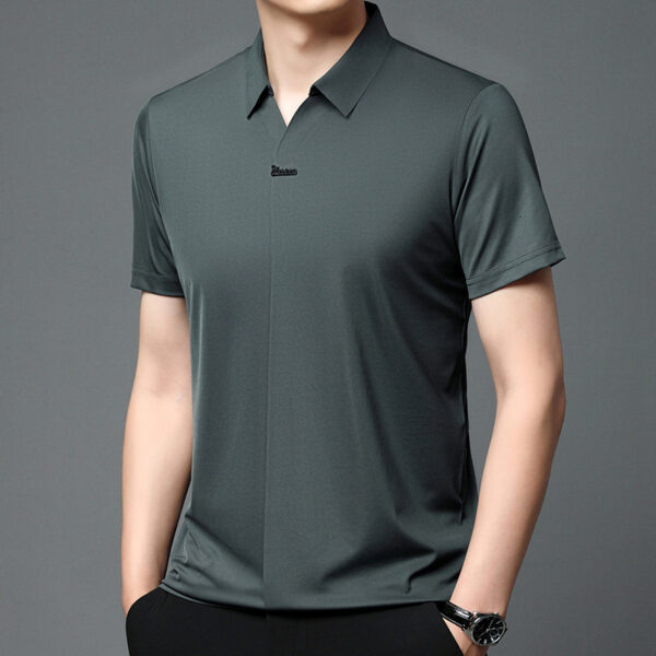 Breathable Business T-shirt Men's Short Sleeve - Image 4
