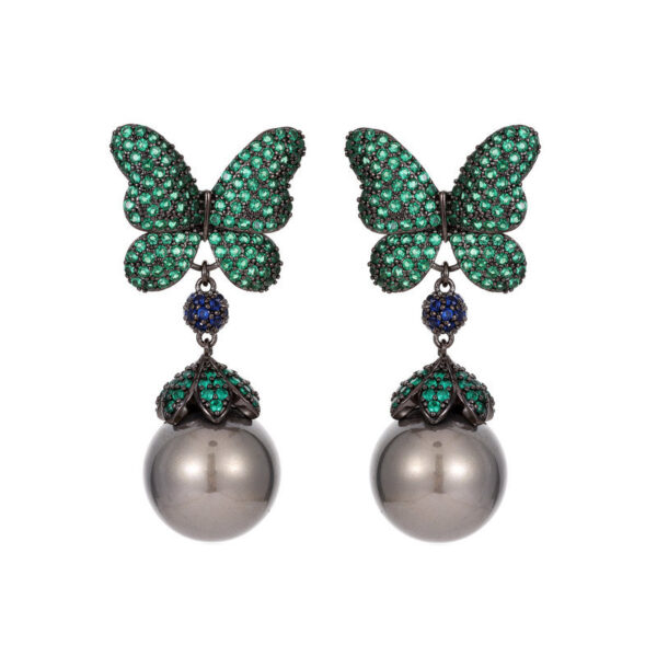French Vintage Court Style Heavy Industry Exaggerated Earrings Elegant Graceful - Image 5