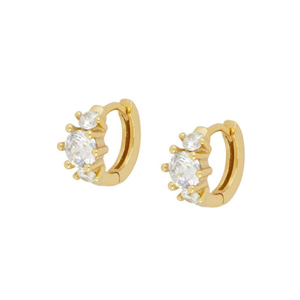 European And American Zircon Ear Clip Eardrops Hours Ear Ring - Image 5